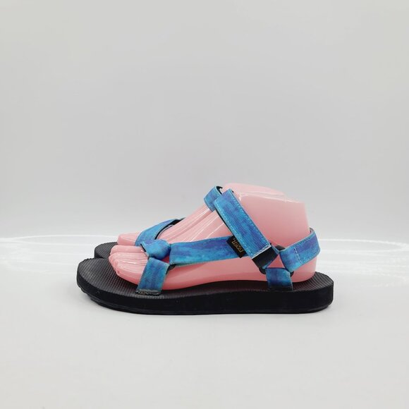 Teva Women's Blue Original Universal Tie-Dye 1124231 Sport Sandals Size US 9 - Picture 2 of 9